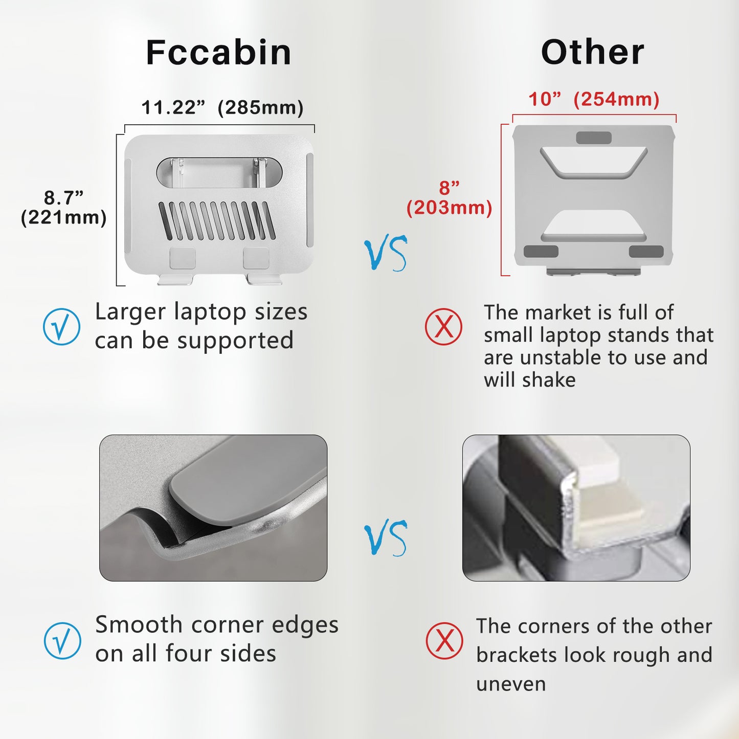Fccabin Adjustable Laptop Stand for Desk