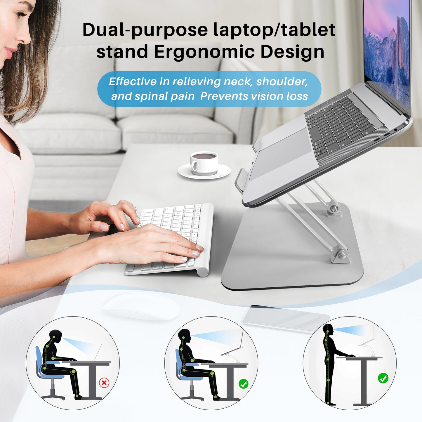 Fccabin Adjustable Laptop Stand for Desk