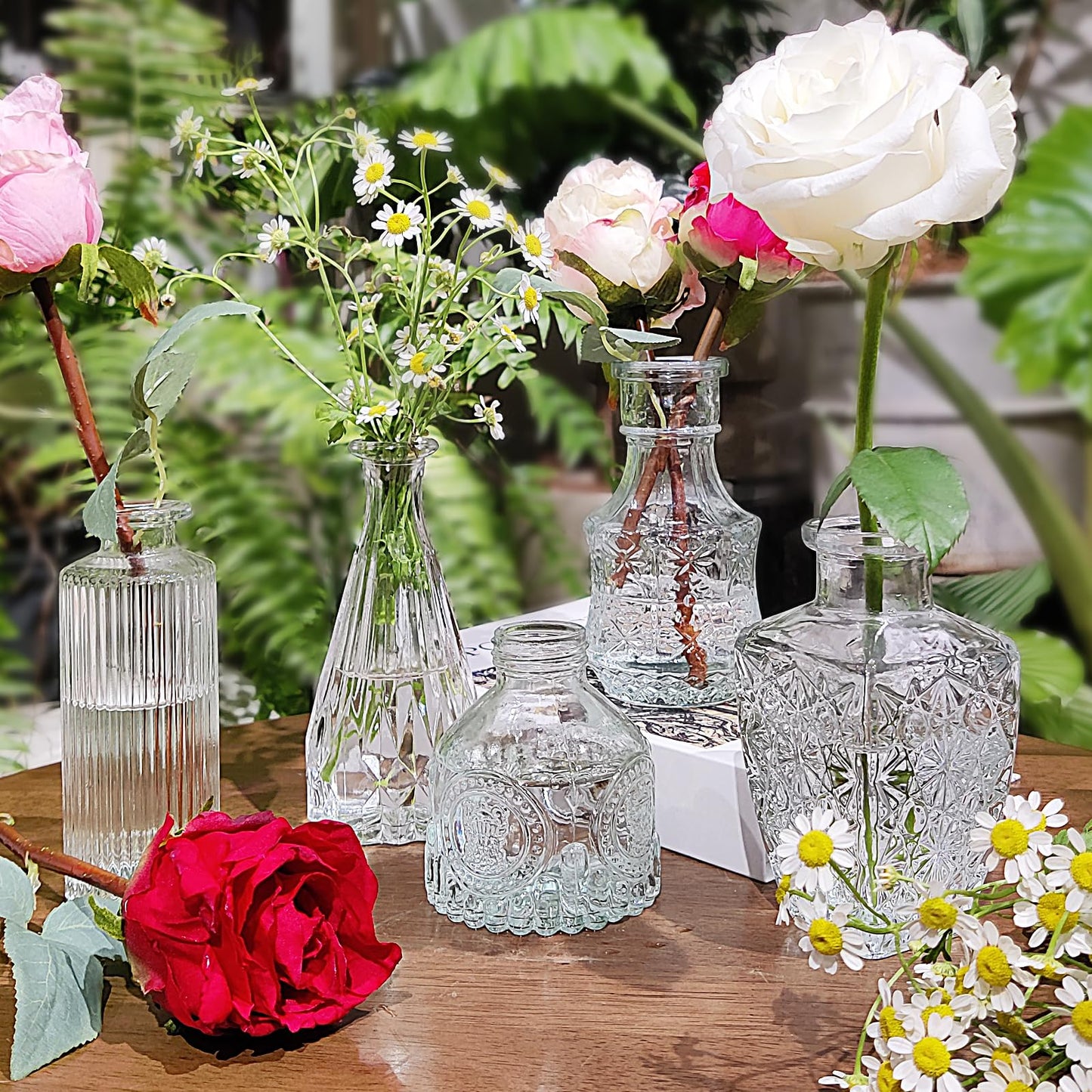 Fccabin Bud Vases Set mit 30 kleinen Vasen für Tafelaufsätze