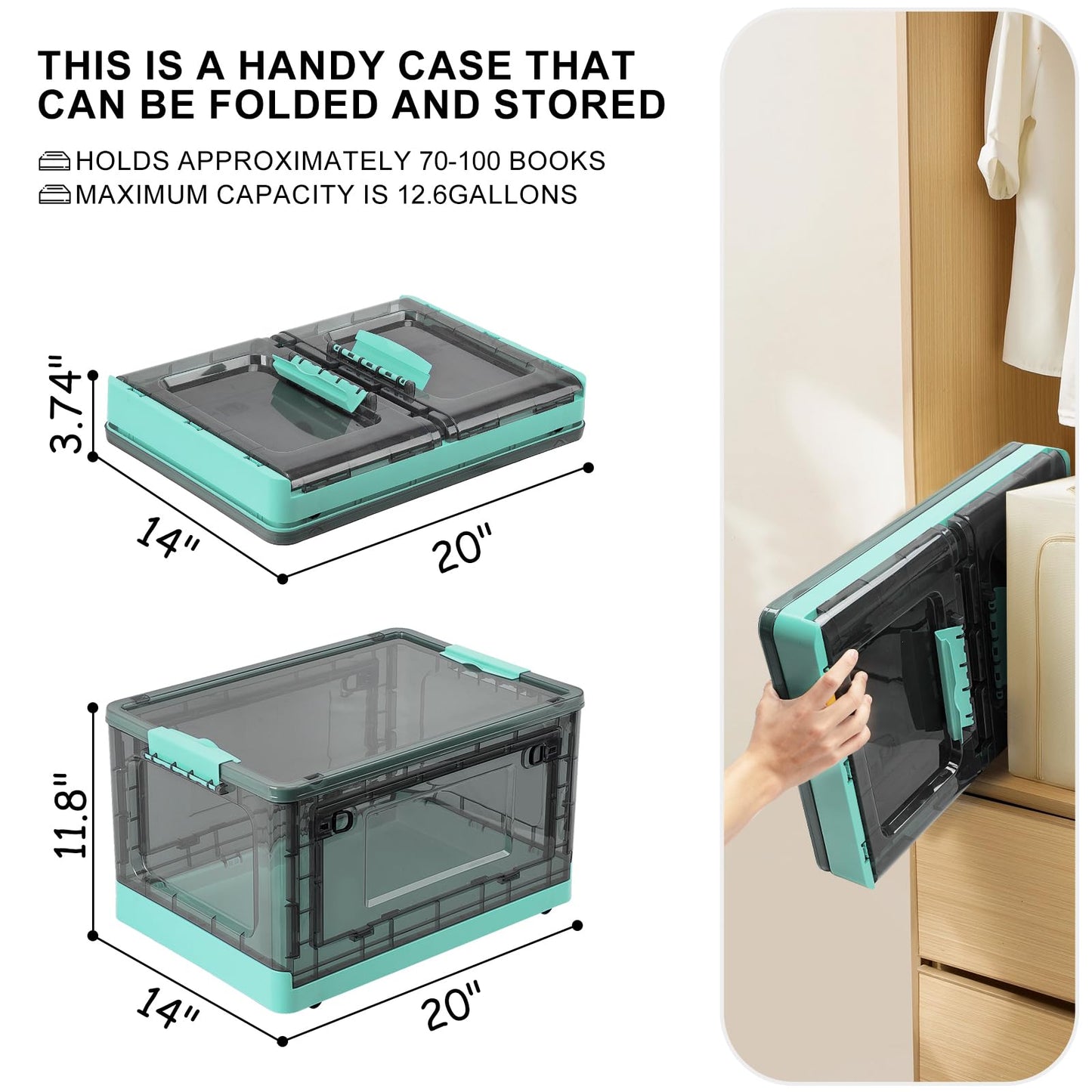 Fccabin Stackable Storage Bins With Lids