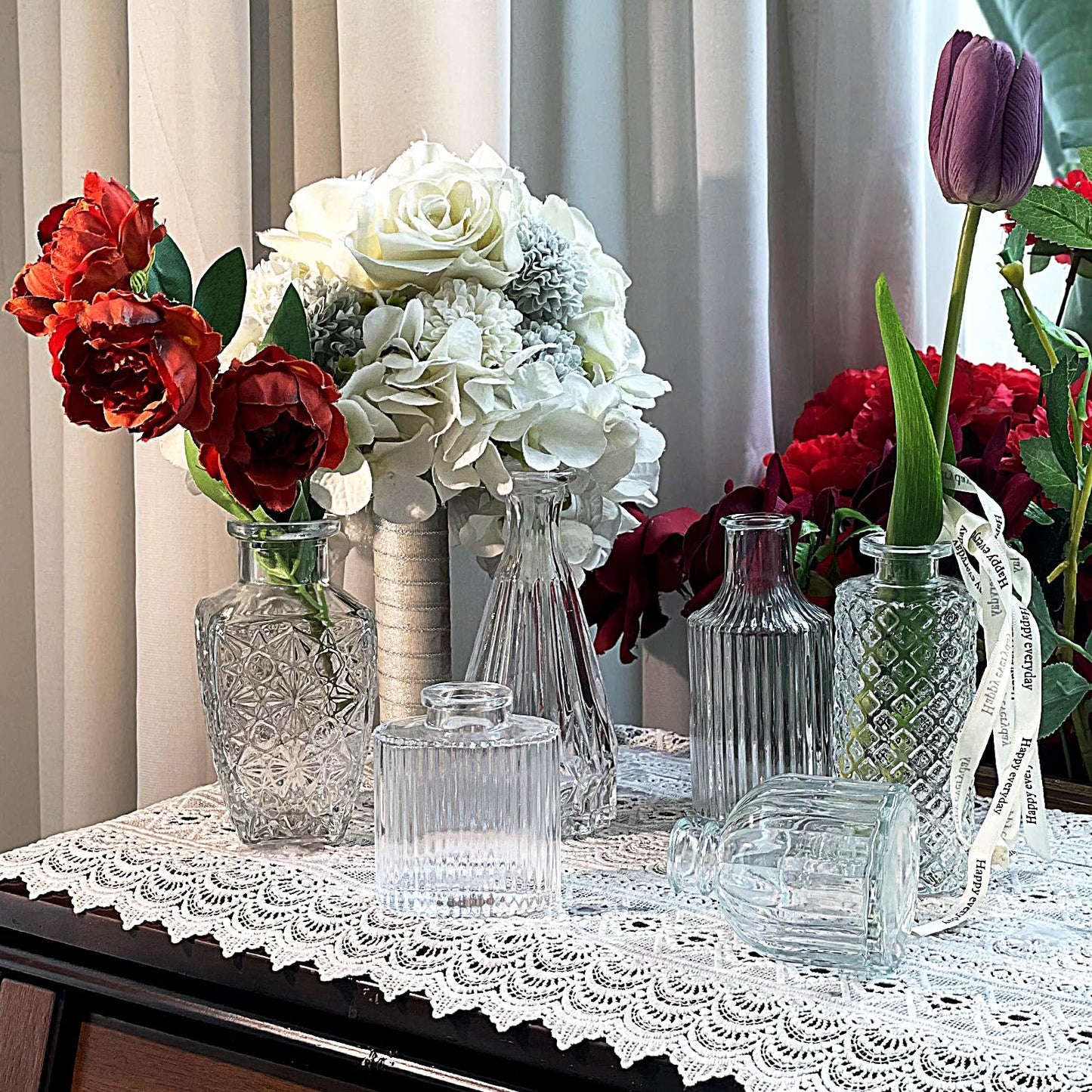 Fccabin Bud Vases Set mit 30 kleinen Vasen für Tafelaufsätze