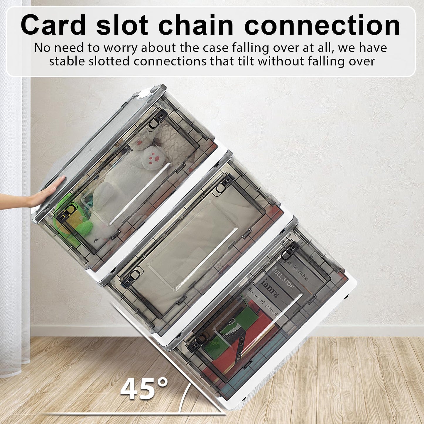 Fccabin Stackable Storage Bins With Lids