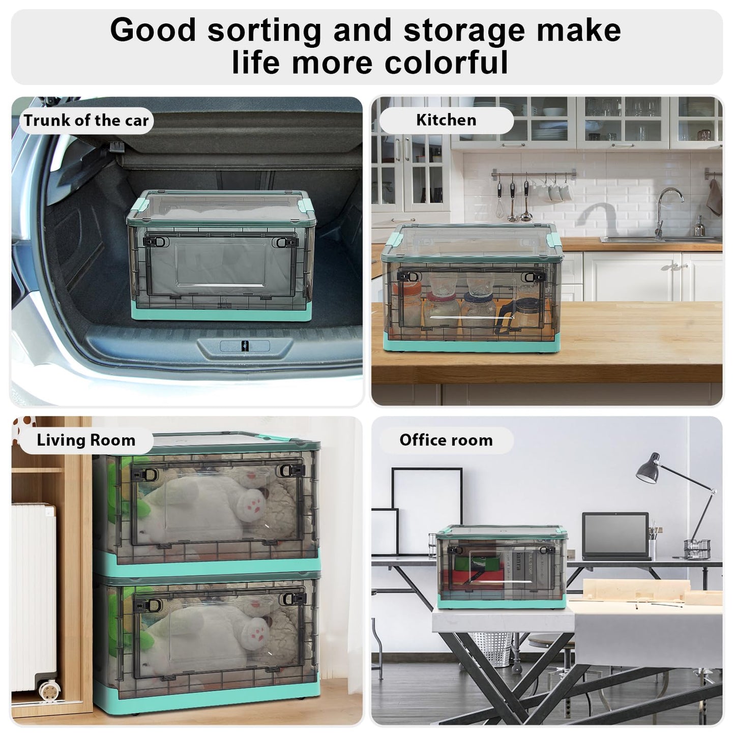 Fccabin Stackable Storage Bins With Lids