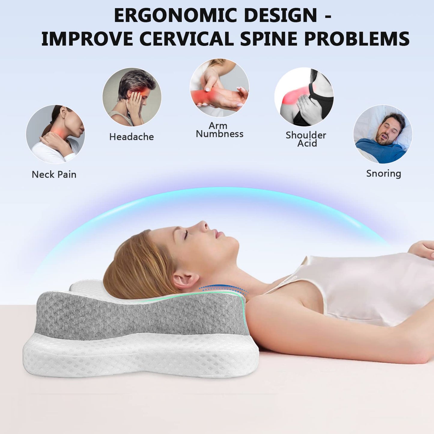 Cervical Memory Foam Pillow