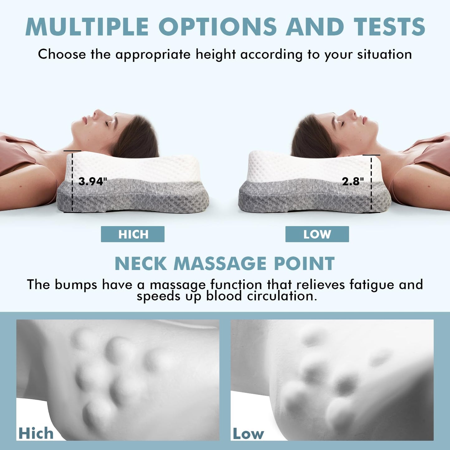 Side Sleeper Pillows for Adults, Neck Pillow