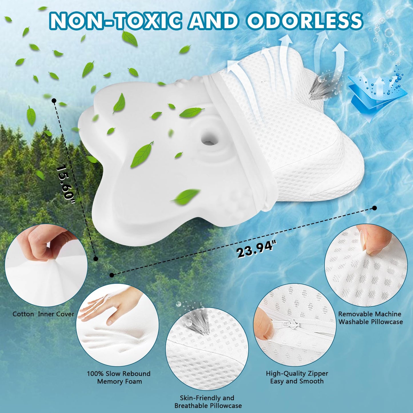 Side Sleeper Pillows for Adults, Neck Pillow