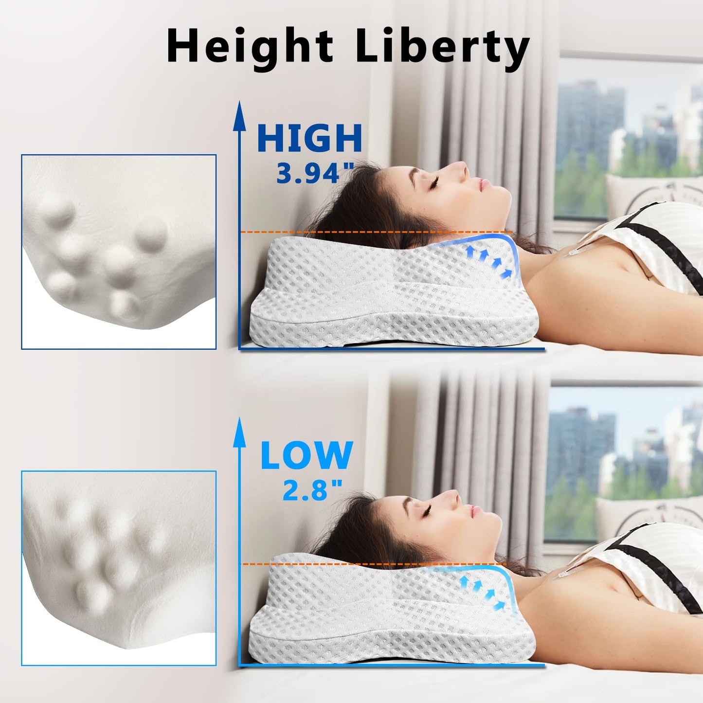 Side Sleeper Pillows for Adults, Neck Pillow