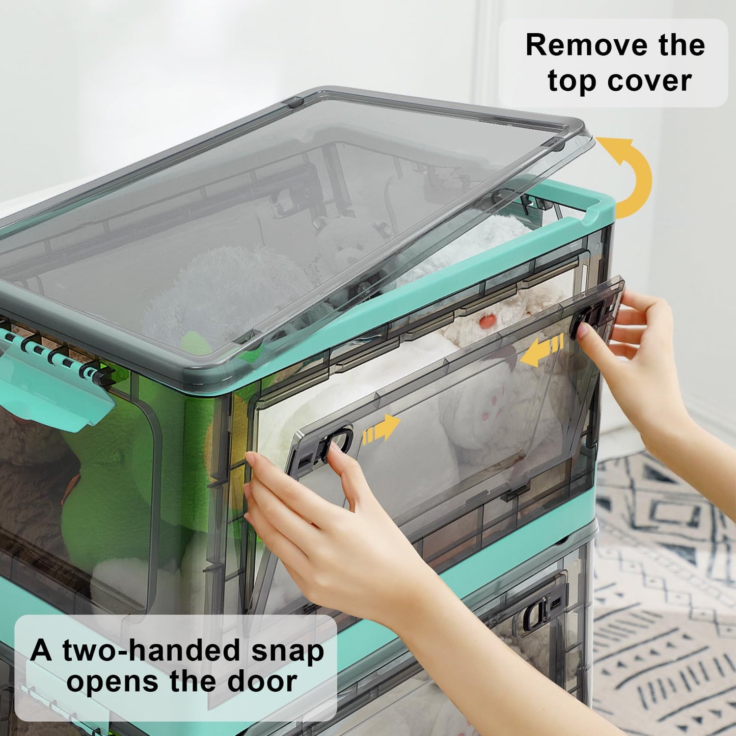 Fccabin Stackable Storage Bins With Lids