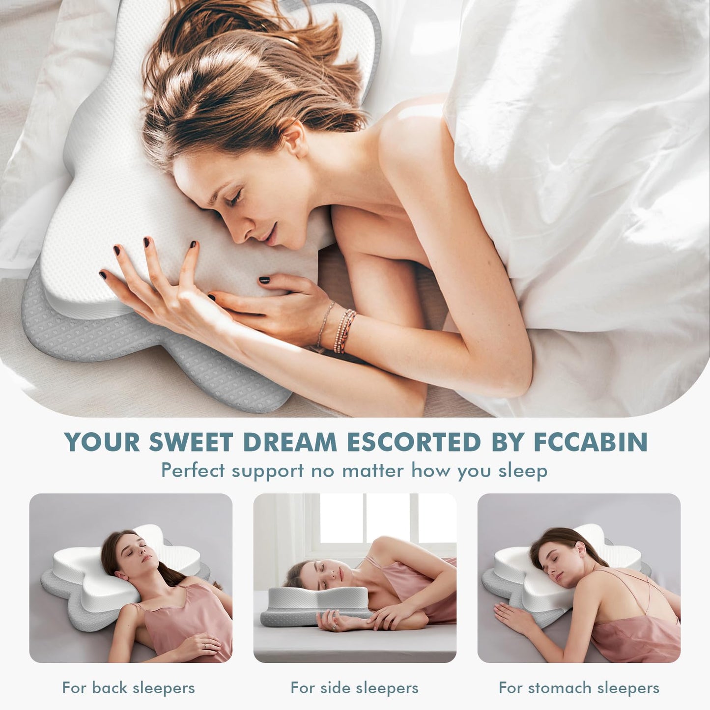 Side Sleeper Pillows for Adults, Neck Pillow