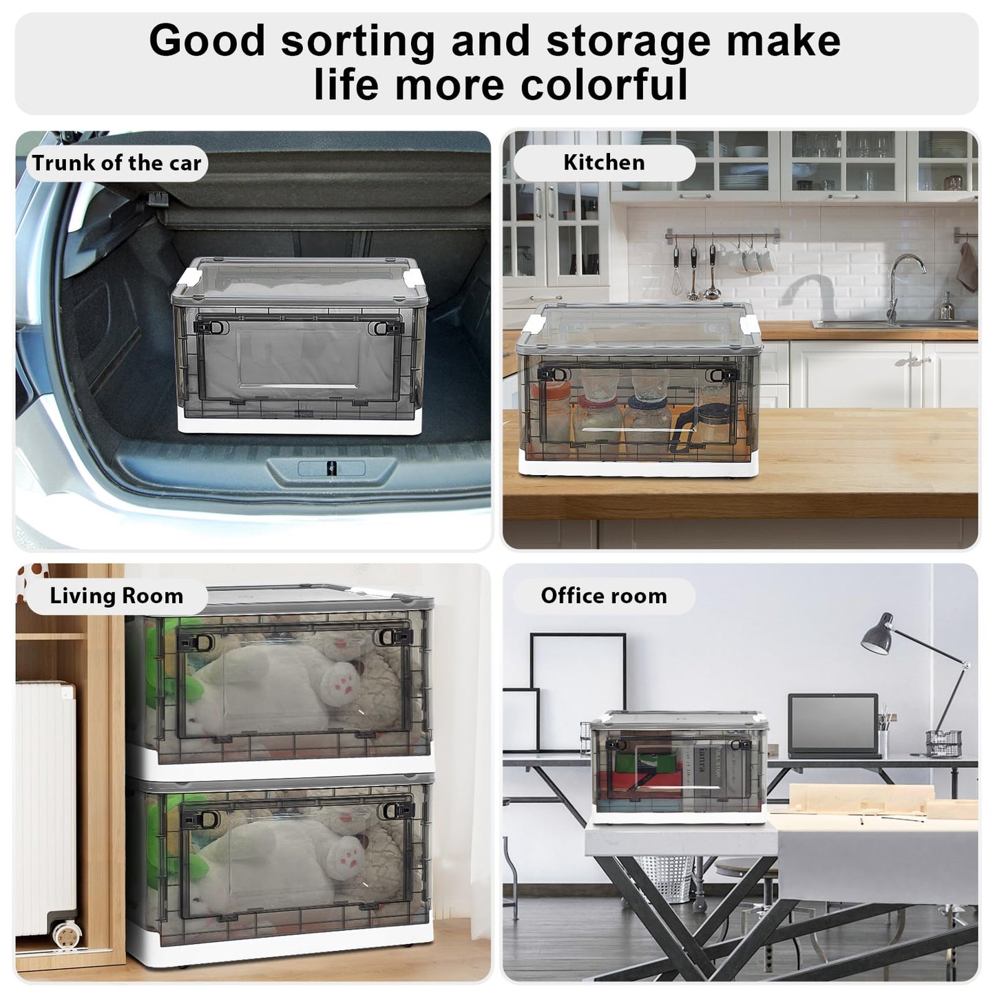 Fccabin Stackable Storage Bins With Lids