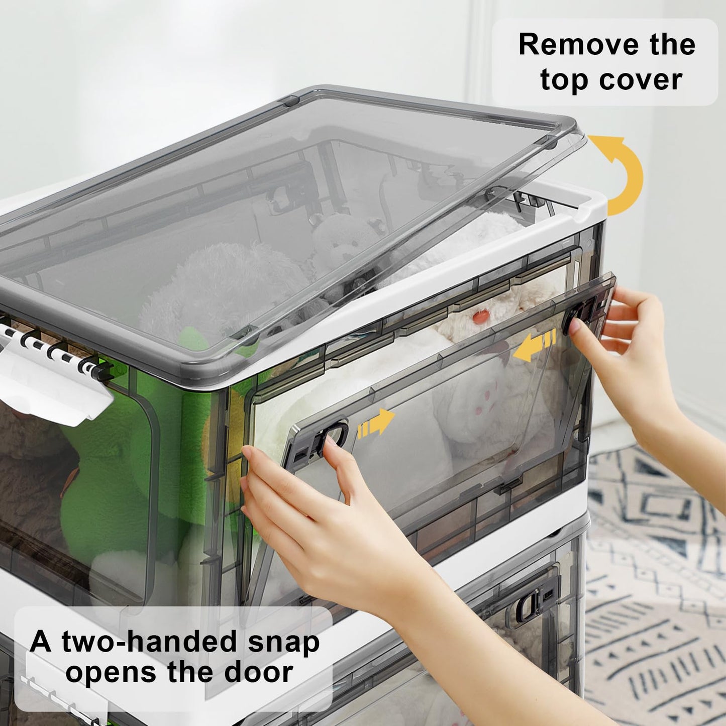 Fccabin Stackable Storage Bins With Lids